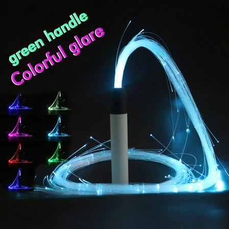 RGB LED Fiber Optic Whip-360 Swivel Bright Light Up Toy Rave New N3