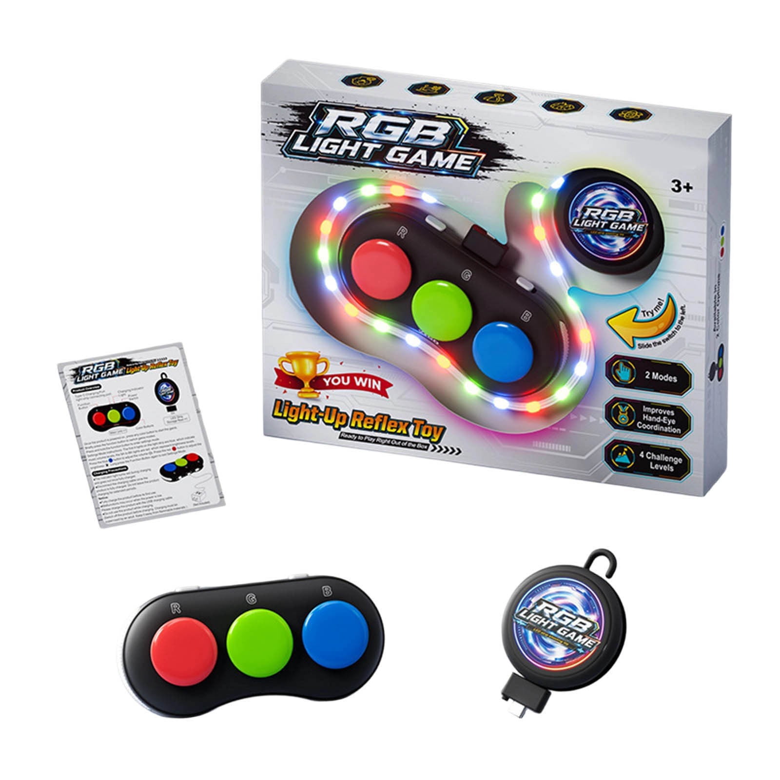 RGB LED Fun Game Interactive Light Challenge Beat The Timing Skill ...