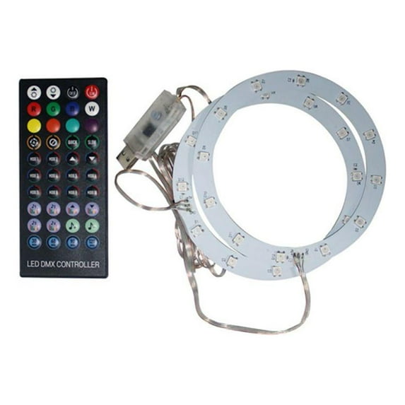 RGB LED Light Strip for Playstation 5 Console, DIY Decoration Accessories Flexible Tape Lights Strips Kit for PS5 Console with IR Remote