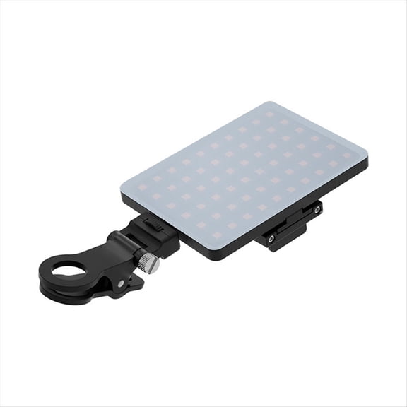 RGB LED Phone Selfie Light 2000Mah Battery Rechargeable Video Fill Light Portable 3 Lighting Mode Video Light,1 x fill light 1 x Type-C charging cable 2 x fixing clip,Black&White