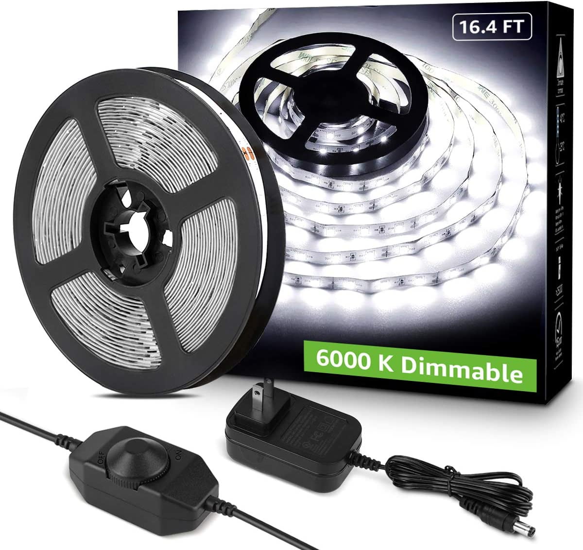 RGB LED Strip Lights Kit 16.4ft, Color Changing Rope Light
