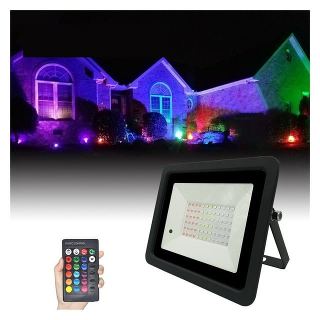 RGB Led Flood Light 30W 50W 100W Outdoor Wall Washer Lamp IP68