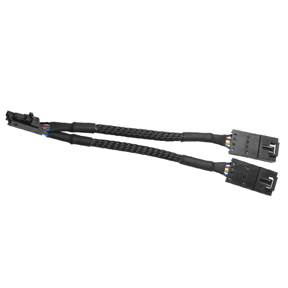 RGB Lighting Extension Cable 1to2 Splitter Cable 4pin Male to Dual Female Used for Fan Hub Splitter AdapterCable