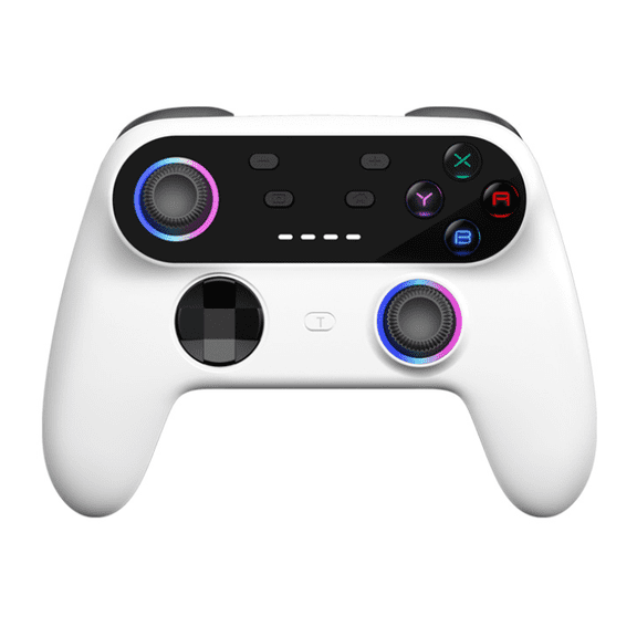 RGB Lighting Wireless Gamepad with Vibration and Tactile Buttons, Professional Controller for Gaming