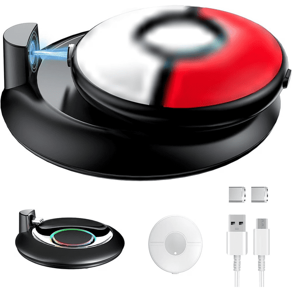 RGB Magnetic Charger Dock & Silicone Case for Pokmon GO Plus +