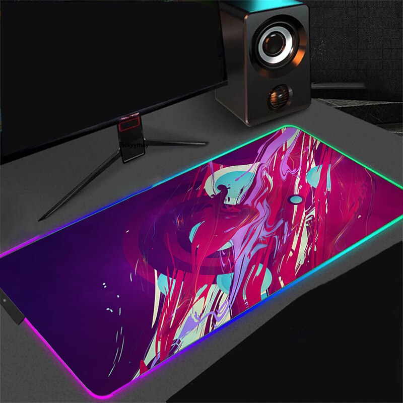 RGB Mouse Pad Strata Liquid Art Computer Keyboard Carpets Pad Gaming