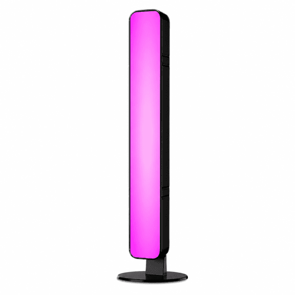RGB Music Sync LED Light Bar, USB Powered Sound Reactive Ambient Gaming Light, Multi-Mode Color Changing Desktop Mood Lamp for Gaming Room, Bedroom, TV Backlight, ABS+PC Desk Lighting