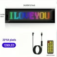 thumbnail image 1 of [RGB Programmable LED Sign] Wireless APP Control RGB Programmable Flexible LED Sign -Bright and Durable LED Strip Lights with Scrolling Text,DIY Pattern Design for Cars, Taxi, Store,Concert, Birthday, 1 of 14