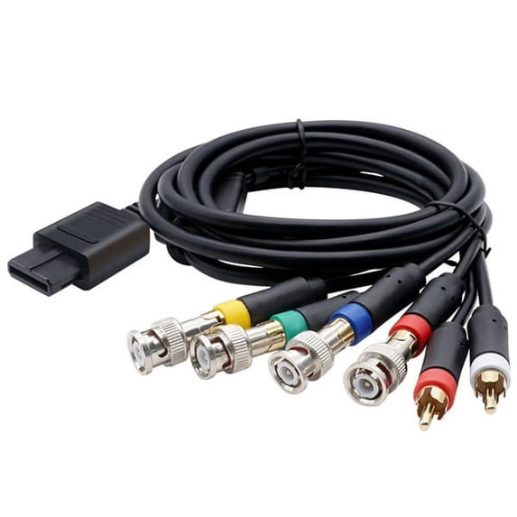 RGB/RGBS Cable for N64 SFC SNES Video Consoles Composite Cable with Strong Stability,1 * RGB/RGBS Cable,Black