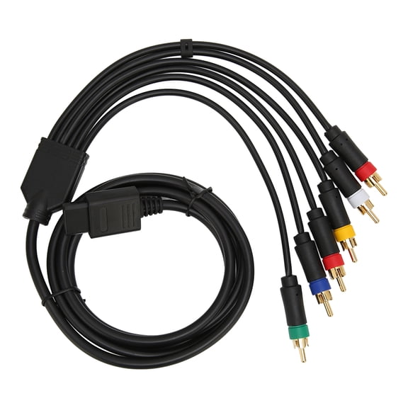 RGB RGBS Composite Cable Cord, Component AV Cable Multifunctional with 4 BNC Heads for Game Consoles