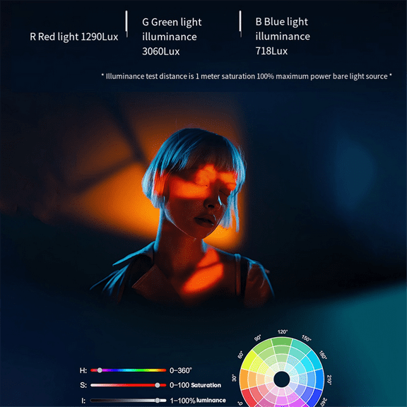 RGB Ring Lighting Photography Rechargeable Selfie Light, Portable Phone Live Video, Makeup Studio Rabit Cage Fill Light,1 x RGB Ring Lighting,Black & White