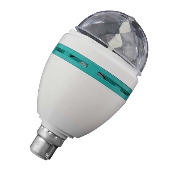 RGB Rotating LED Light Bulb - E27 Base, 3W, 50,000 Hours Life, Auto-Rotating - for Disco, KTV, and Party Lighting