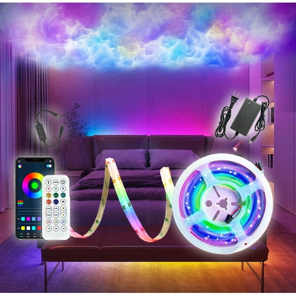 KBLED LAMP RGBW Smart IC COB LED Strip, ETL Listed Hot Fashion 16.5ft/5m LED Under-Cabinet Lights