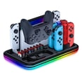 thumbnail image 1 of RGB Switch Charger Dock for Nintendo Switch/Switch Lite/OLED,Switch Charging Stand with 8 Games Storage for Switch Pro Controller Joycons, 1 of 7