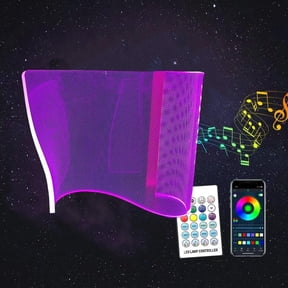 RGB Table Lamp LED,RGB Desk Lamp,Modern Bedside Lamps for Futuristic Ambient Mood Lighting,Unique Gaming Light with Smart APP&Remote Control Dimmable,for Room Decor,Concerts,Dance,Office,Gift