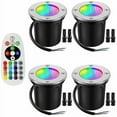 RGB Underground Light, 1224V Outdoor Underground Light with 6W Wire