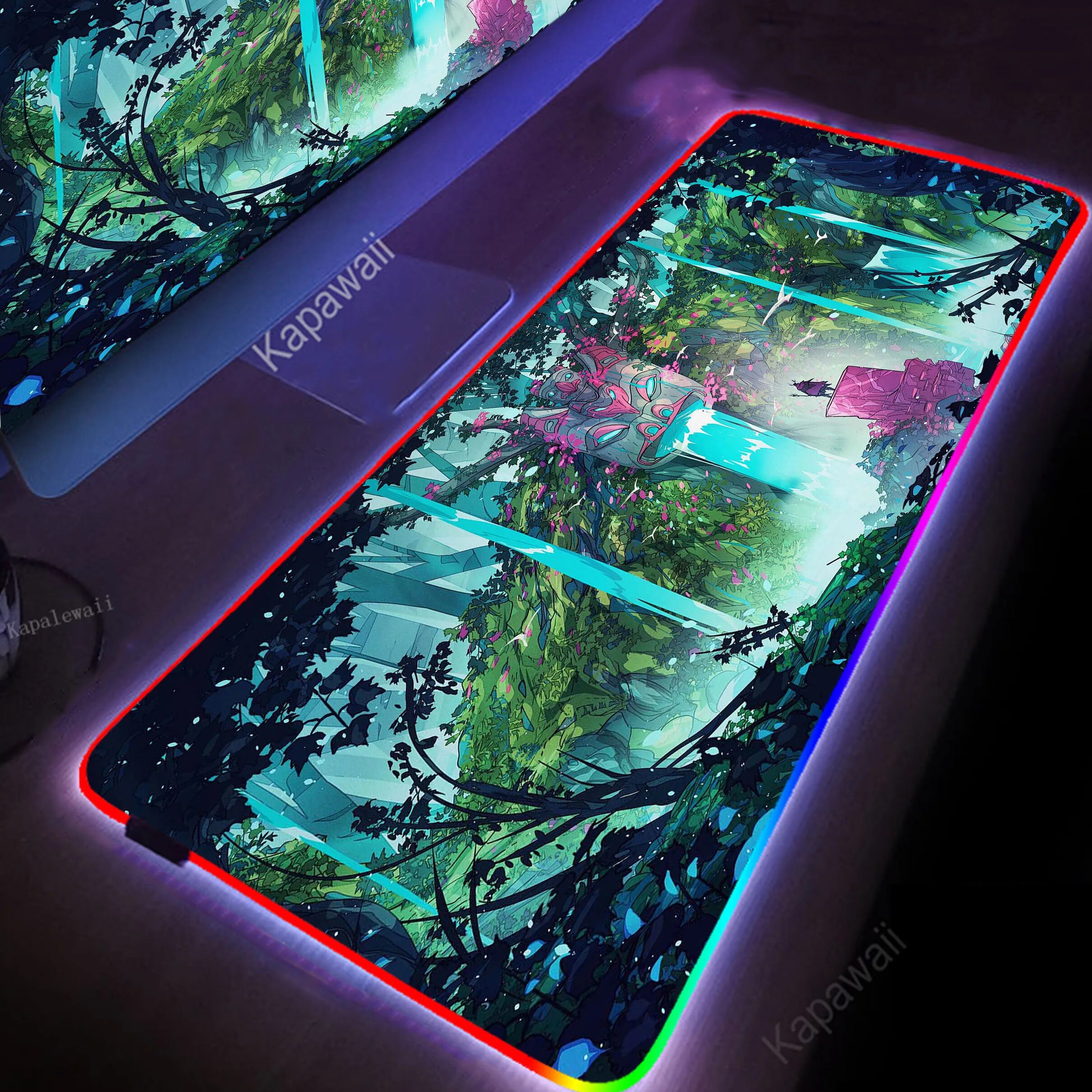 RGB Urban Machinery Mousepad Gaming Speed Keyboard Pads Rubber Mouse