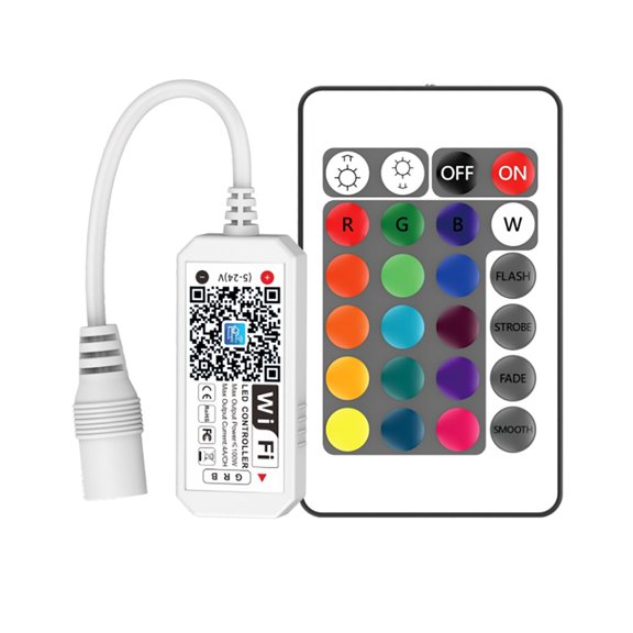 RGB WiFi LED Controller DC5-24V 12A APP RF Remote Smart Dimmer For Strip