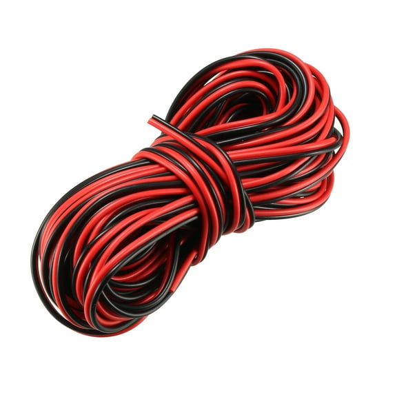 RGB Wire 22AWG 2 Pin 2 Color Extension Cable Line for LED Strips 5050 Cord 33ft / 10m