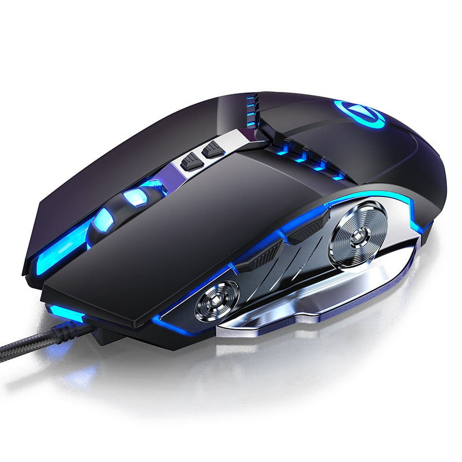 RGB Wired Gaming Mouse RGB Spectrum Backlit Ergonomic Mouse with up to 3200 DPI for Windows PC Gamers$Gaming Mouse Wired, Ergonomic Game USB Gaming Laptop Mice RGB, 3200 DPI 7 Buttons Gaming Mouse