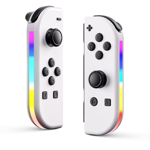 RGB Wireless Controller Compatible with Switch for N-Switch,Wireless Game Controller with 6Axis Gyroscope Double Vibration Motor