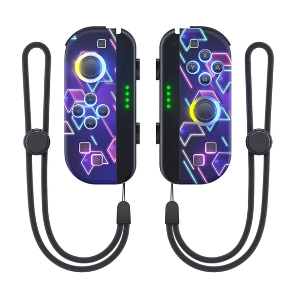 RGB Wireless Controller for Nintendo Switch, 7-color Gamepad with Dual Vibration Motion Control, Wake-Up & Turbo/Screenshot Buttons - Limited Edition