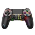 thumbnail image 1 of RGB Wireless Gaming Controller Compatible with P4/P4 Slim/P4 Pro /PC with Dual Vibration/3.5mm Audio Jack/6-Axis Gyro/Touch Pad, 1 of 6