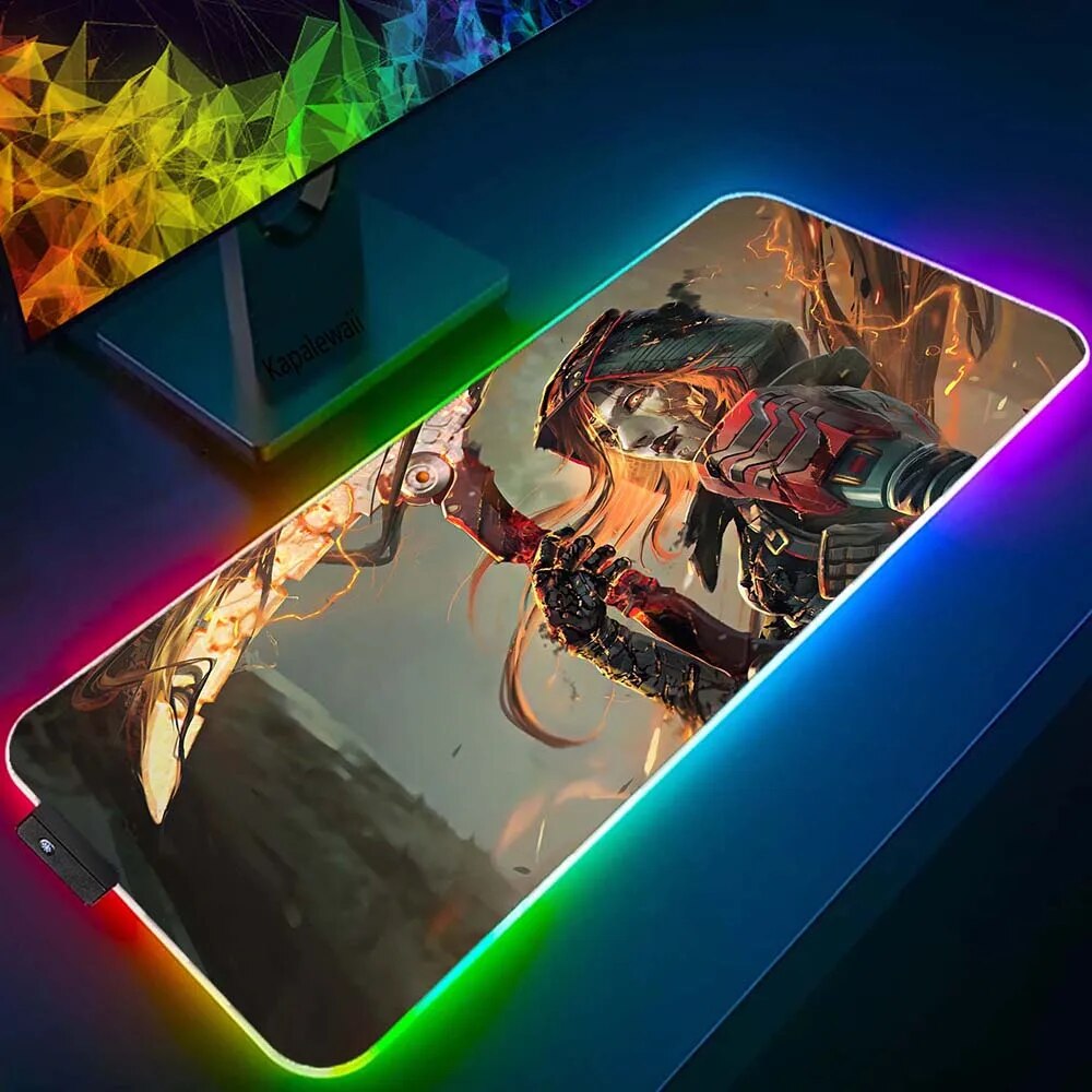 RGBMousepadRubber Carpet Locked Edge Mouse Mat mm Backlit Deskmat