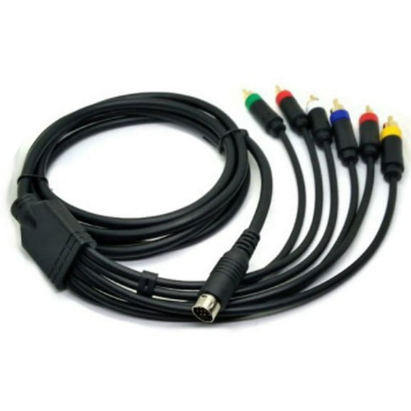 RGBS Color Monitor Special Line Red Blue Green RGB+Sync Video and Audio Cable, Composite Cable,1 * Composite cable,black