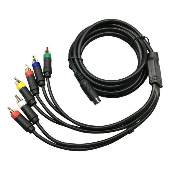 RGBS Video Cable with Integrated Sound Video Output Delivering Resolution for Retro Gaming Consoles