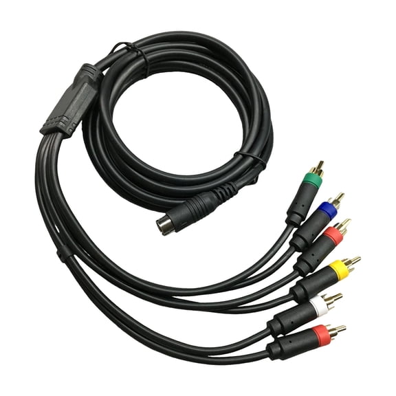 RGBS Video Cable with Integrated Sound Video Output Delivering Resolution for Retro Gaming Consoles