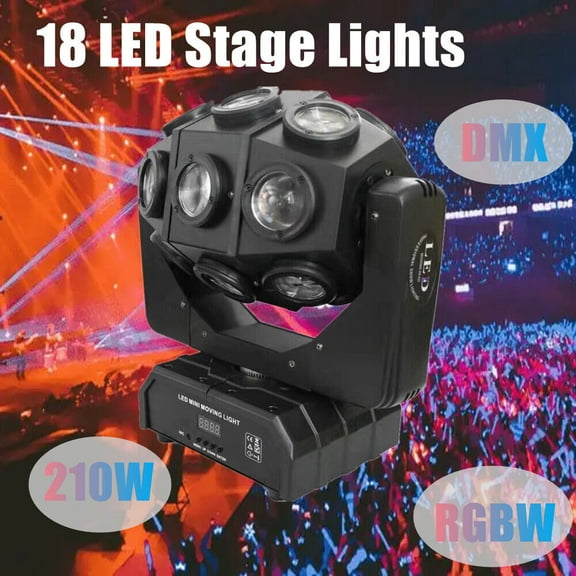 RGBW 4 in 1 DMX LED for DJ Disco Party Moving Head Light Stage Ball with 4 Modes