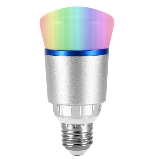 RGBW LED Light Bulb E27 AC85265V 9W Smartphone Controlled WiFi Smart