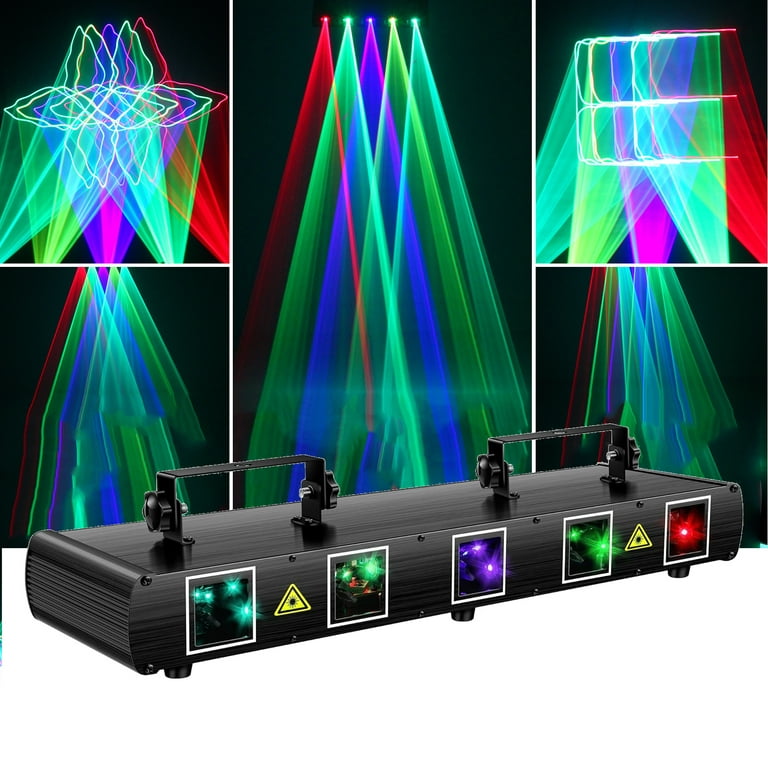 Gants laser RGB Multi-ligne 4 têtes Disco Laser Dj Beam Stage Light pour  Finger Dancing Show Halloween Party Rave Nightclub Club