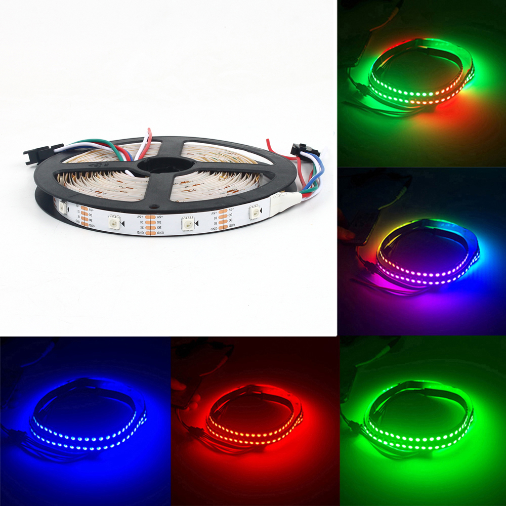 RGBZONE LED Strip Lights 16.4ft ,5 Meter LED Light Strip 2813IC 5V