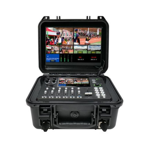 RGBlink mini-mx All-In-One Streaming Video Mixer Kit 2 with 13.3" Display and Case, Black
