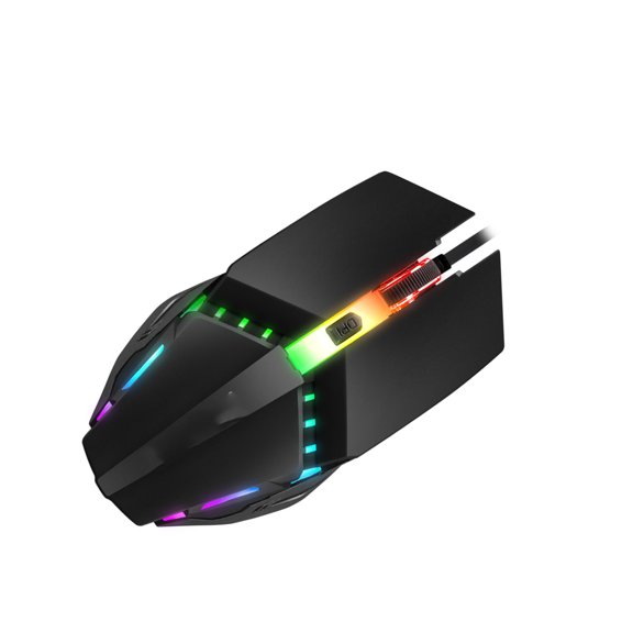 RGBs Lighting Enhances Ergonomic USB Cord Including 3 Levels DPI Adjustment and Universals Compatibility