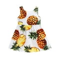 thumbnail image 1 of RGDYPKO Toddler Baby Kids Girls Sleeveless Pineapple Fruit Print Skirt Princess Dresses Clothes, 1 of 8