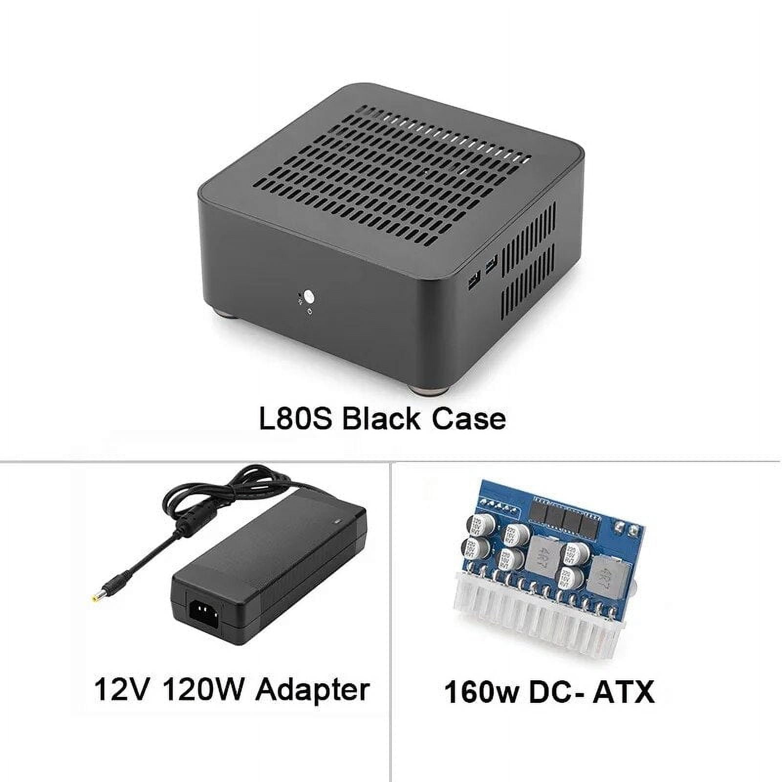 RGEEK L80S All Aluminum Chassis Small Desktop Computer Case PSU HTPC ...