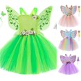 RGGEEUN Girls Corset Dress A-Line Flower Appliques Wide Strap Square ...