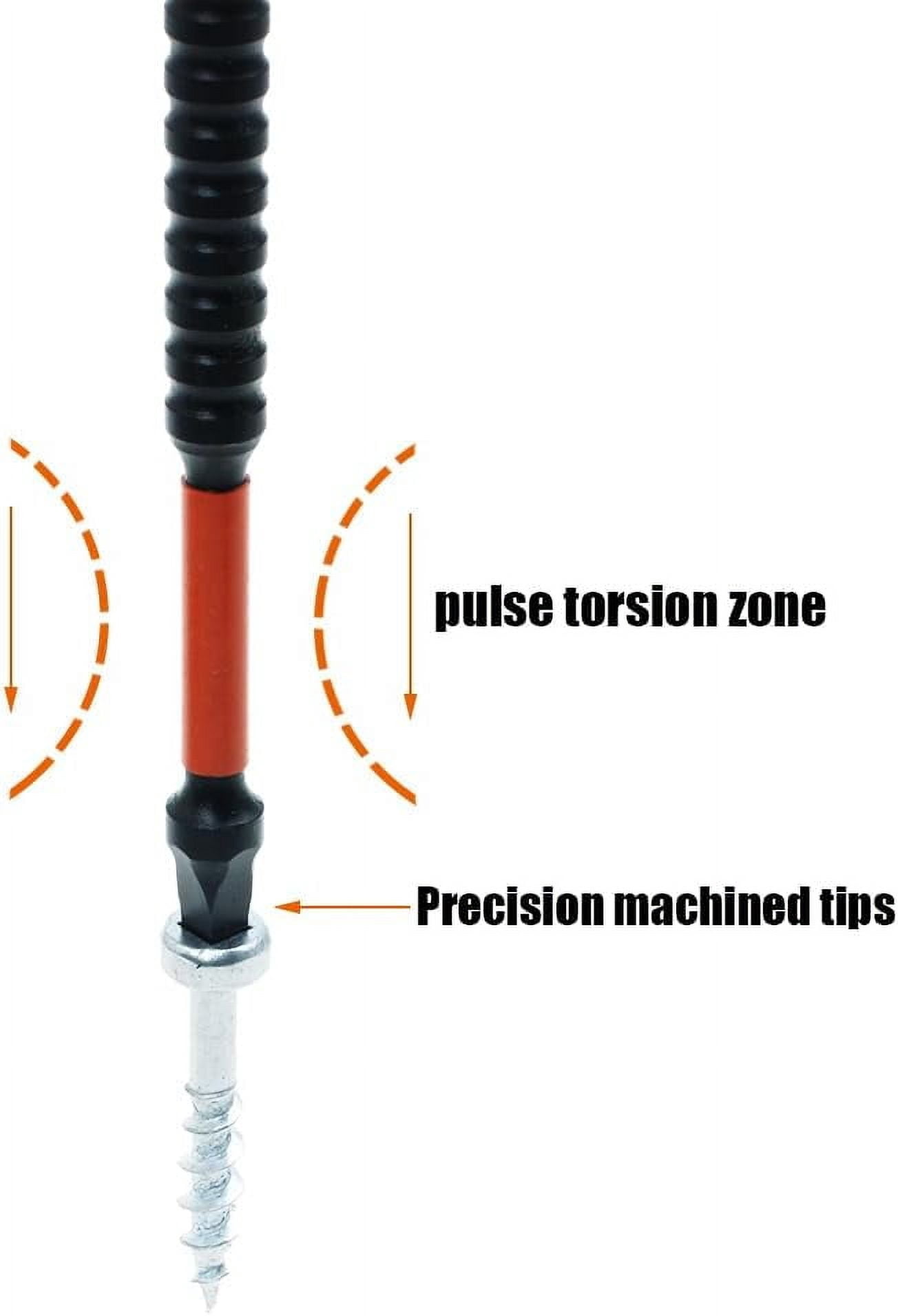 RGHJAR-10 Pack #2 Square Driver Bit 6 inch Long Square Impact Drill Bit for Pocket Hole Jig System SQ2 Bits