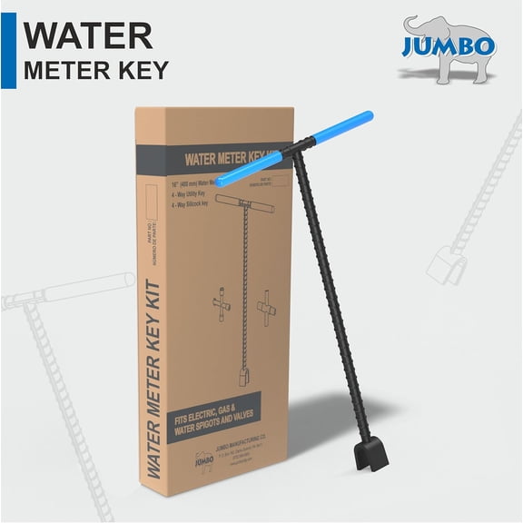 RGHJAR-16" Water Meter Key With 7-1/2 T-Handle
