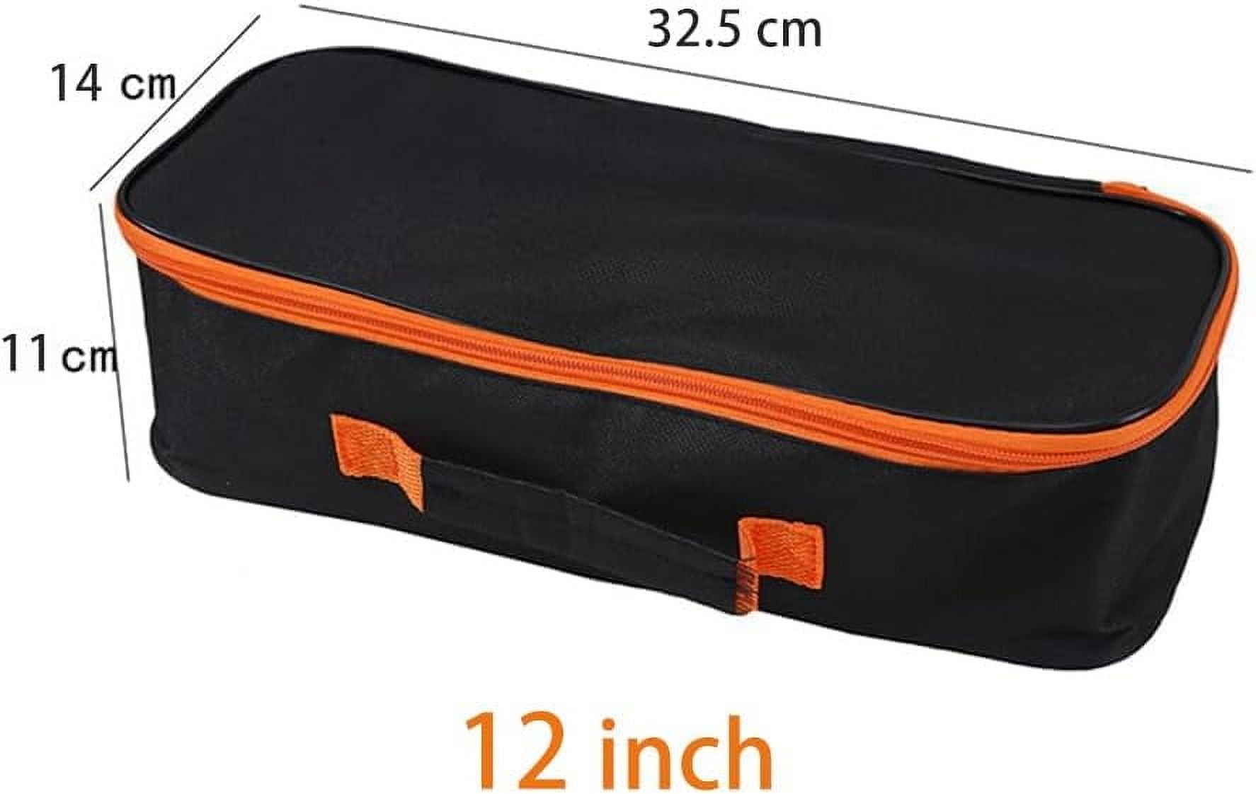RGHJAR-3pack Tool Pouch with Zipper Utility Small Tool Bag for Screw Plier Wrench Screwdriver Mechanic Car Vacuum Men garden Hand Power Tool Storage Organizer (12 Inch)