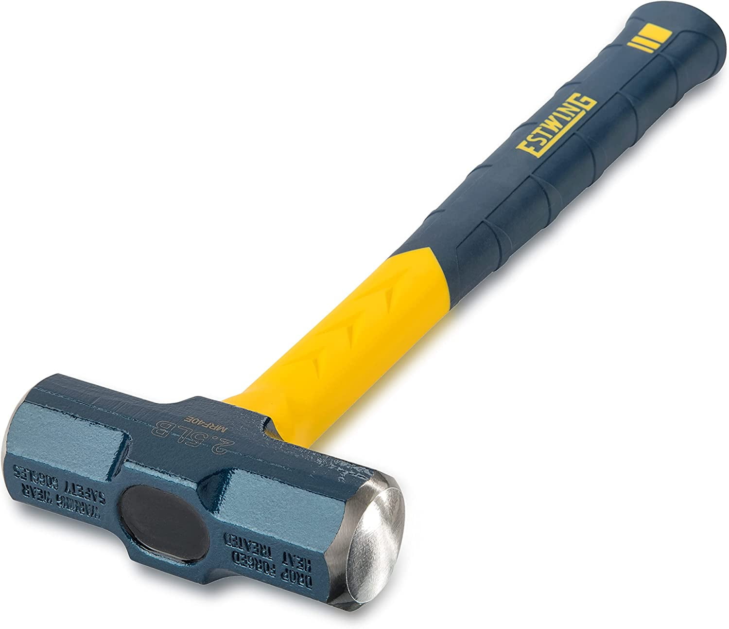 RGHJAR-ESTWING Sure Strike Engineer's Hammer - 40 oz Sledge with Fiberglass Handle & No-Slip Cushion Grip - MRF40E