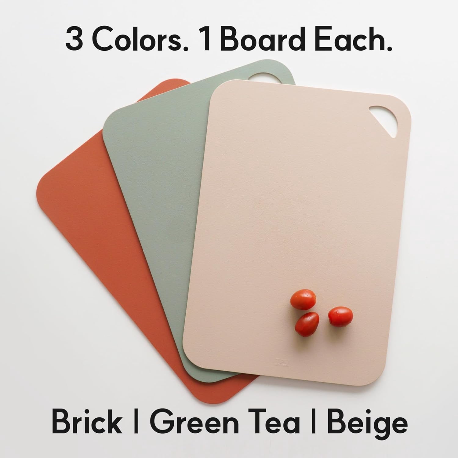 RGHJAR-Flexible Cutting Board – Premium TPU Cutting Mat, Thick, Knife Friendly, Non-Slip, Dishwasher Safe Kitchen Prep Board, Made in Korea, Brick Large (1 Pack)
