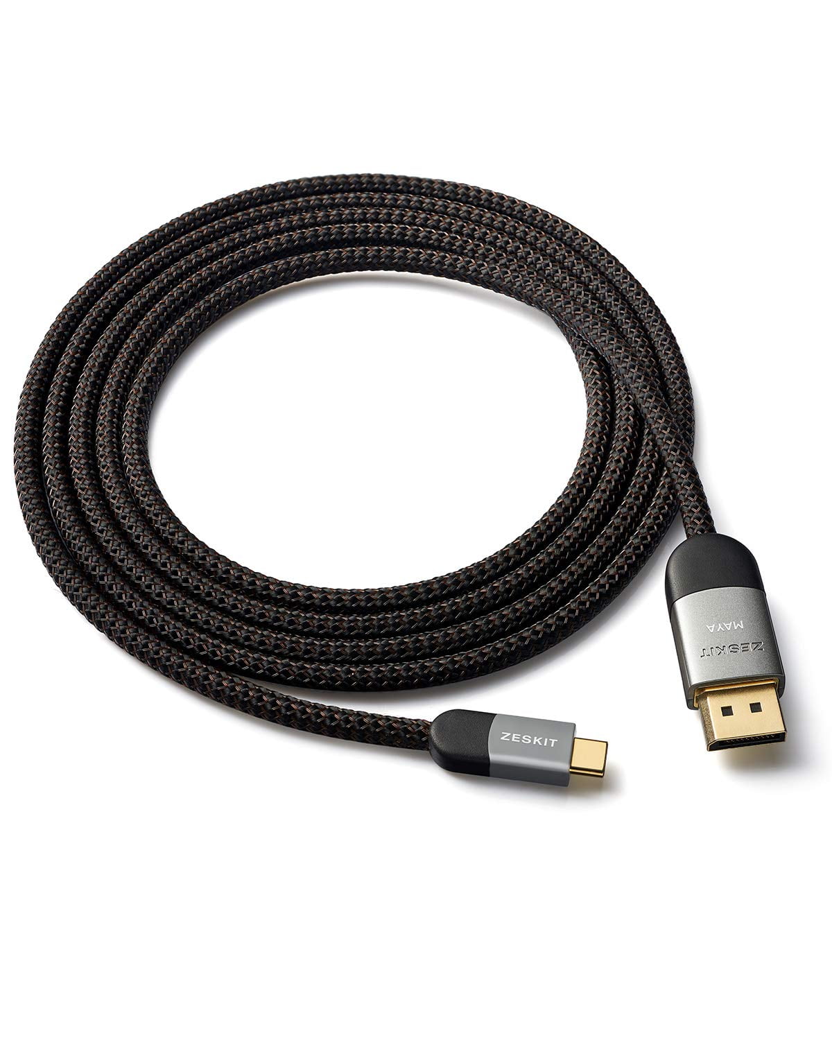 RGHJAR-Maya Bi-Directional 32.4Gbps USB-C to Displayport DP1.4 Cable Certified 8K60 5K60 4K120 1440P240, 6ft