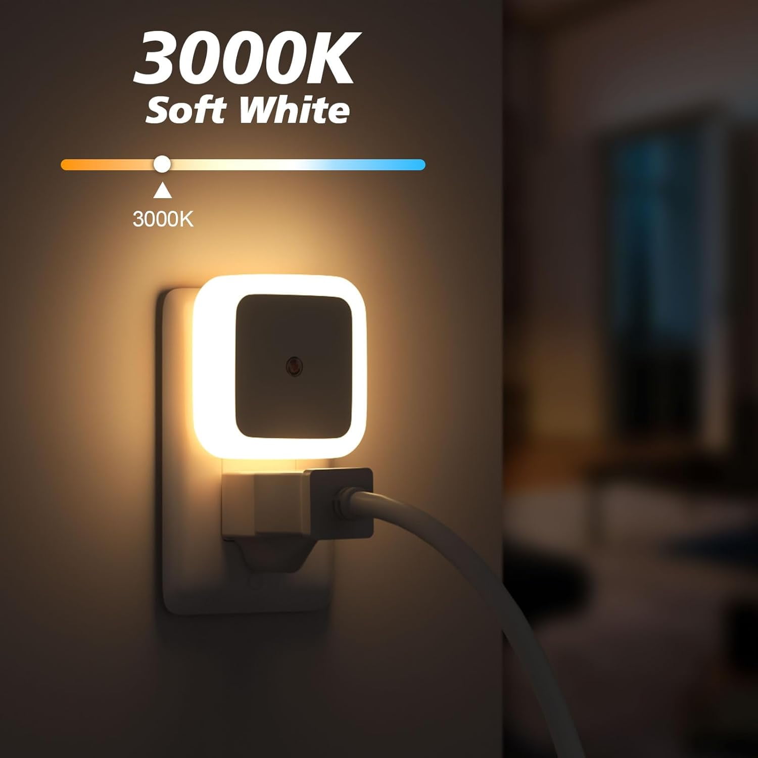 RGHJAR-Night Light, Night Lights Plug into Wall 8-Pack, Nightlight Plug in Night Light, Dusk to Dawn Night Lamp Led (Warm White)