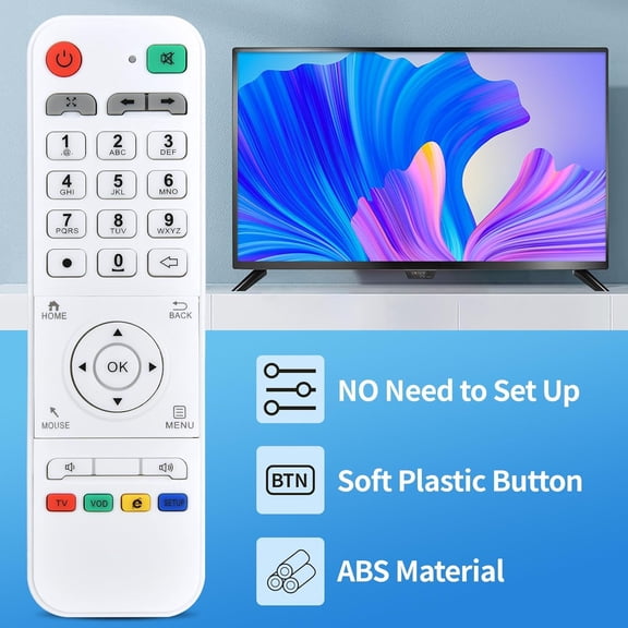 RGHJAR-Replacement Remote Control for LooL Loolbox IPTV Box Great Bee IPTV, for Model 5 or 6 Arabic Box Accessories