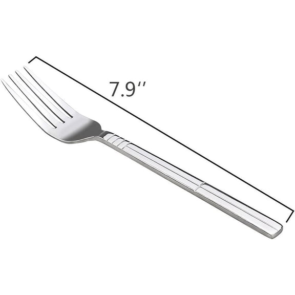RGHJAR-Stainless Steel Dinner Forks, 7.9 Inches, 12 Piece Table Forks Set