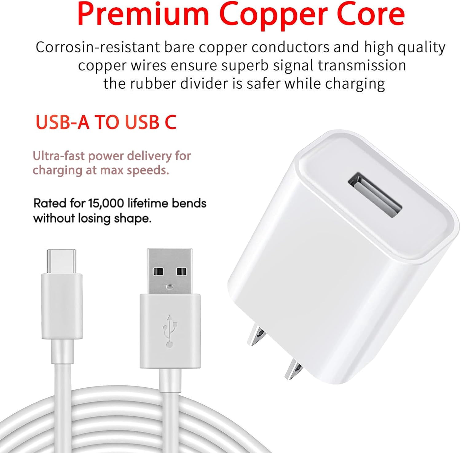 RGHJAR-USB Type C Charger Compatible with Waterpik WF-20 WF-20CD010 Cordless Water Flosser, 5V 2A USB C Power Adapter for WF-17CD017-1 WF-30CD WF-20CD010 WF20 WF 20 Charger Charging Cord Cable